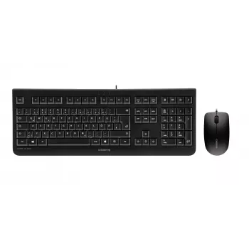 Tastatur Maus enthalten CHERRY DC 2000 Universal USB AZERTY Belgisch Schwarz