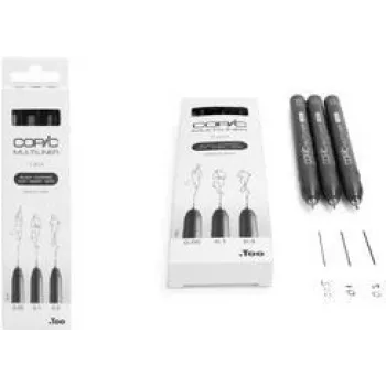 COPIC Multiliner Fineliner schwarz 0.05 + 0.1 + 0.3 mm, 3 St. (22075631)