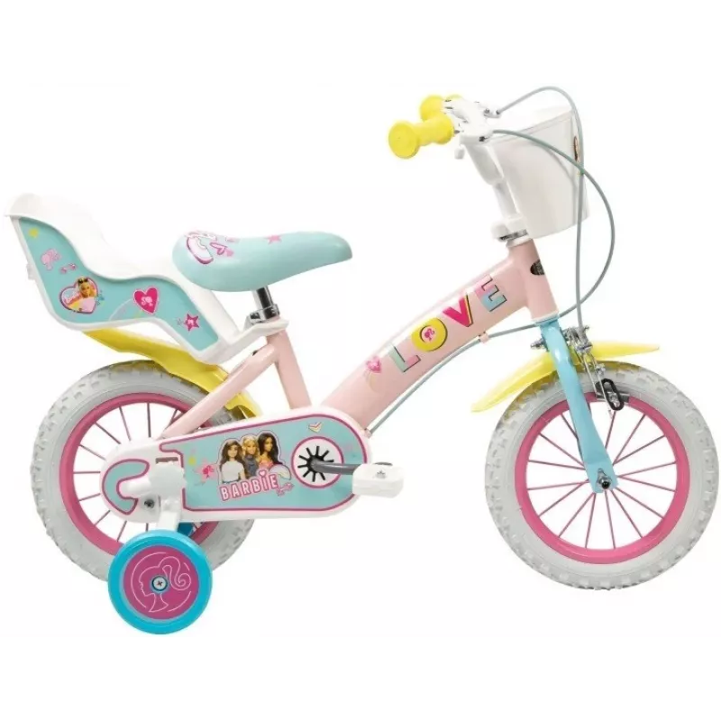 Kinderfahrrad Toimsa 12 Zoll Modell 1265 — Barbie-Design, 12-Zoll-Räder, geeignet für Kleinkinder