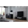 Cama Sideboard VIVA 150 schwarz/schwarz glänzend + weiß