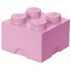 Storage Brick LEGO Room Copenhagen 4, pink — LEGO Aufbewahrungsstein 40031738, stapelbarer Behälter für Spielzeug und Textilien