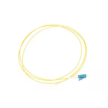 Extralink LC/UPC Pigtail, Singlemode G.652D, 900 µm PVC, 1 m, FTTH, gelb