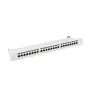 Lanberg PPS7-1024-S Patchpanel 19 Zoll 1U, 24 Ports, Cat7, FTP geschirmt, grau