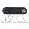Akyga AK-BC-04 Powerbank-Gehäuse 20000 mAh, 8x 18650, 18W PD QC4+, USB-C, 2x USB-A, Lightning