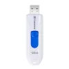 Transcend JetFlash 790 TS128GJF790W USB-Stick, 128 GB, USB 3.1 Gen 1, ausfahrbarer Anschluss, Weiß