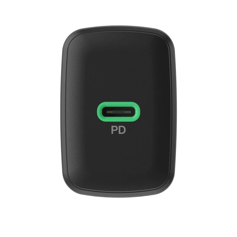 Netzteil Green Cell PowerSource Solo30 30W Schwarz — USB-C Einzelport-Ladegerät