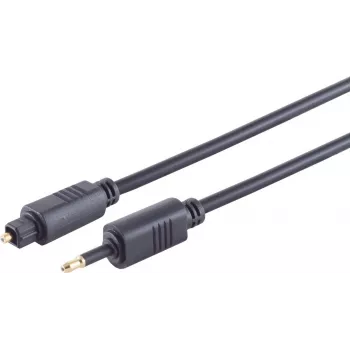 Optisches Audiokabel ShiverPeaks 69014-3.0 Toslink-Stecker auf 3,5-mm-Konverter, 3 m, 4,0-mm-Kabel