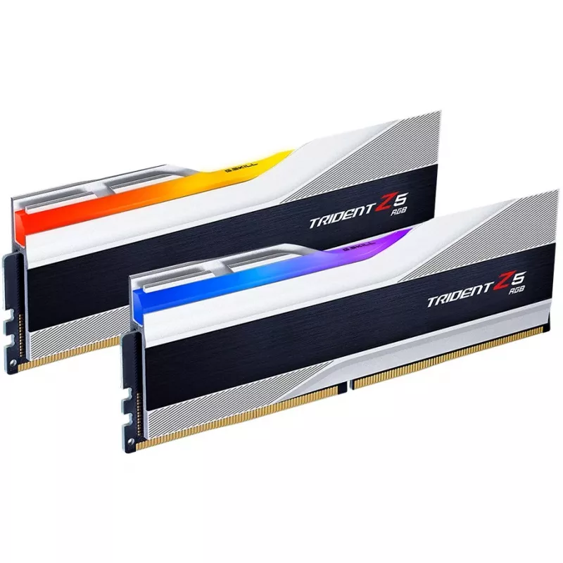 DIMM 32 GB DDR5-6000 (2x 16 GB) Dual-Kit, Arbeitsspeicher silber, F5-6000J3636F16GX2-TZ5RS, Trident Z5 RGB, INTEL XMP