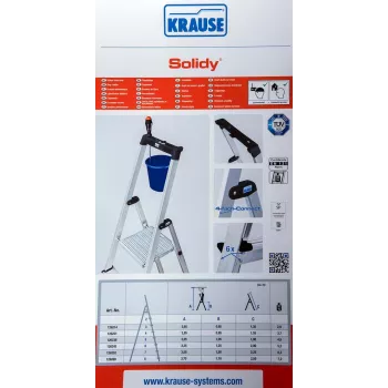 Freistehende Leiter SOLIDY 4 Stufen KRAUSE