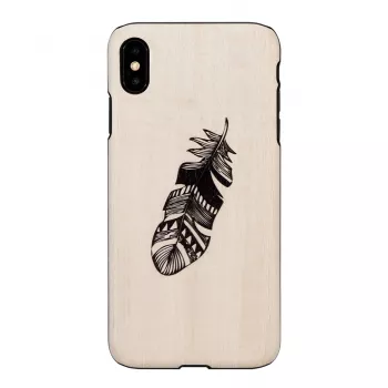 Smartphone-Hülle man and wood für iPhone XS Max Indian Schwarz