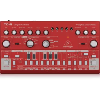 Analoger Synthesizer Behringer TD-3-RD Rot 9V DC