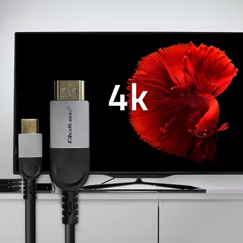 USB-C-auf-HDMI-Kabel QOLTEC 50438 — 2 m, 4K 60 Hz
