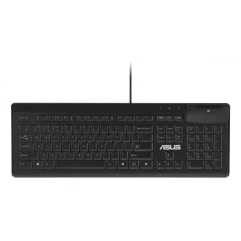 Kabelgebundene Full-Size-Tastatur ASUS KU100 Schwarz, estnisches Layout, USB Typ-A, 2 m Kabel