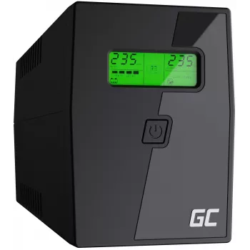 Green Cell UPS01LCD USV unterbrechungsfreie Stromversorgung Line-Interactive 0,6 kVA 360 W 2 Steckdosen