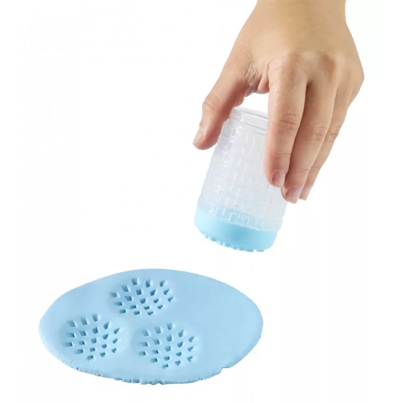 Plastikmasse Wonder Factory Never Dry Dough, Hellblau, Orange
