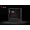 Savio Noctis Glass RGB Cube PC-Gehäuse, ATX/Micro-ATX/Mini-ITX, Front aus Hartglas, RGB-Lüfter, schwarz