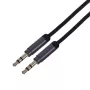 Gembird CCAP-444-1M Audiokabel 3,5mm Schwarz (CCAP-444-1M)