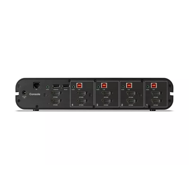 Belkin F1DN204KVM-UNN4 Universal Secure Dual-Head 4P Desktop-KVM-Switch