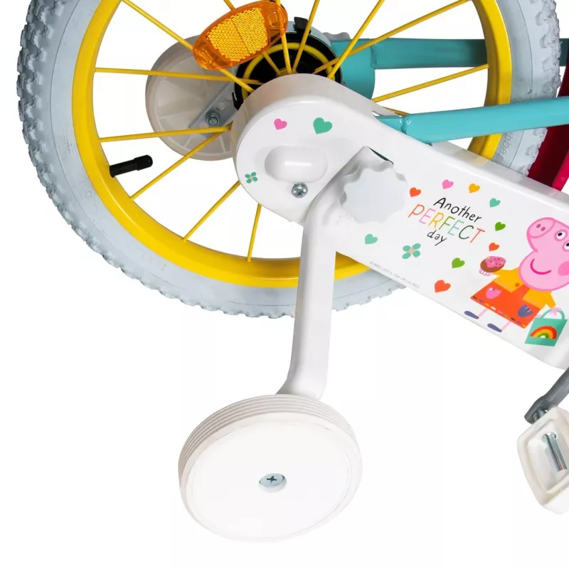 Kinderfahrrad Toimsa TOI1698 16 Zoll mit Peppa Pig-Grafiken, geeignet für Alter 3–6