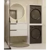 top e shop POLA TWIN Wäscheraumschrank für Waschmaschine und Trockner – Weiß
