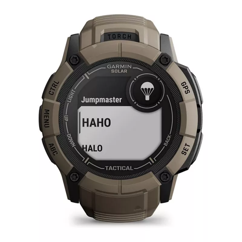 Garmin Instinct 2X Solar Tactical Edition 2,79 cm (1,1) MIP 50 mm Digital 176 x 176 Pixel Touchscreen Grün GPS (Satellit)