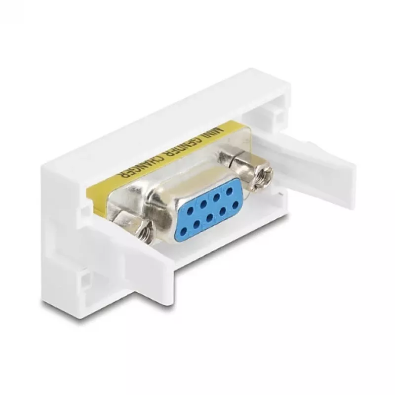Delock 81556 Easy 45 Modul, Sub-D 9 Buchse auf Buchse, 22,5 x 45 mm