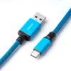 CableMod Classic Spiral-Tastaturkabel CM-CKCA-CK-KK150KK-R, USB-C auf USB-A, 150 cm, Schwarz (Midnight Black)