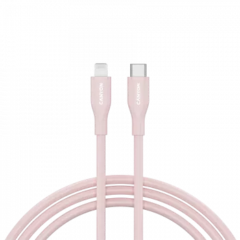 CANYON Kabel CLNM60 C-L 60W MFI 1m Silikon Pink