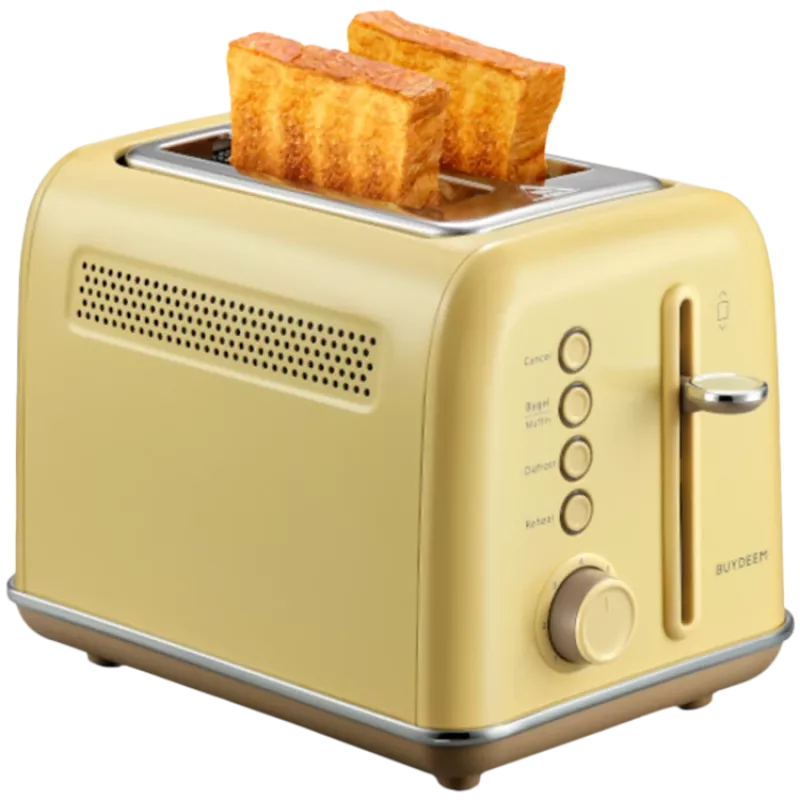BUYDEEM 2-Scheiben-Toaster, Modell DT620E, Farbe Mellow Yellow, EU