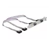 Delock Slot-Bracket, 2 x Serieller Anschluss (DB9 Stecker), 40 cm