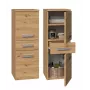 Top E Shop NEL V DDS ARTISAN Badezimmer-Aufbewahrungsschrank, Eiche