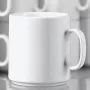 Esmeyer Diane 402-316 Porzellan-Kaffeetasse 280 ml, Weiß, 6er-Set
