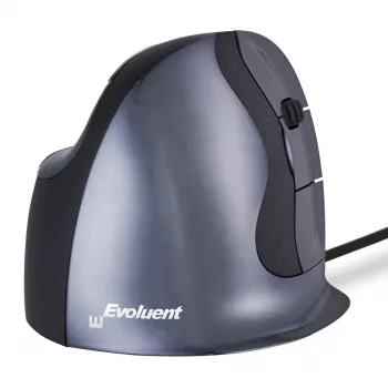Evoluent VerticalMouse D Small – Maus – Ergonomisch – Laser – 6 Tasten – Kabelgebunden – USB