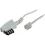 Telefonkabel S/CONN TAE-F Stecker Western 6/4 Universal Weiß 6 m - ShiverPeaks
