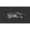 Logickeyboard ASTRA 2 DaVinci-Resolve-Tastatur für Mac, in voller Größe, kabelgebunden USB, Scherenmechanik, QWERTZ Deutsch, Schwarz