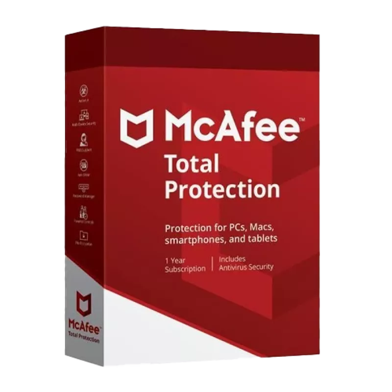 McAfee Total Protection – 10 Geräte / 1 Jahr, Global