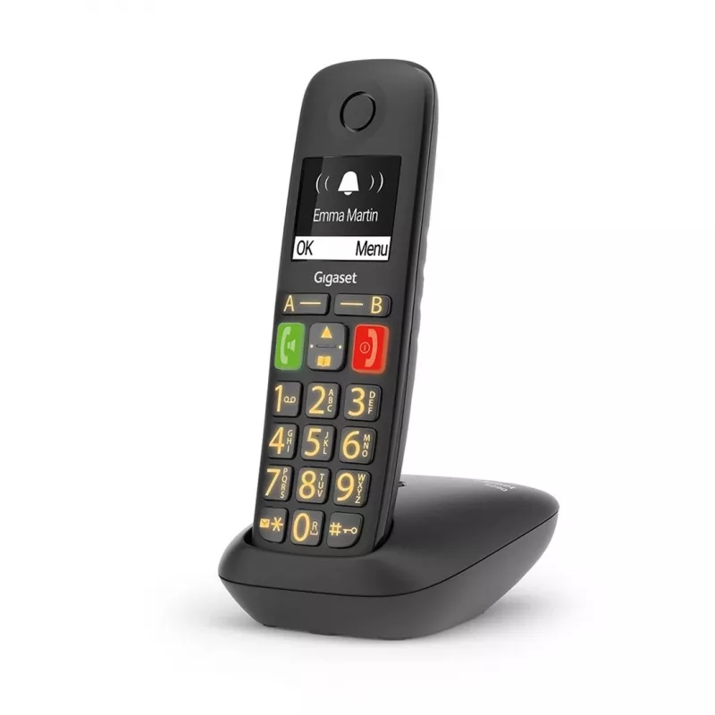 Gigaset E290 Schnurlostelefon, Schwarz