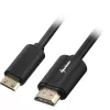 Adapterkabel HDMI-Stecker > Mini-HDMI-Stecker (schwarz, 1 Meter, HDMI 4K)