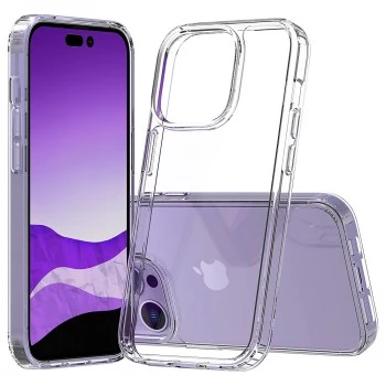 PHONE CASE SCREENOR BUMPER für iPhone 15 Pro, transparentes TPU, geeignet für 6,1 Zoll