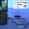 Unitek uHUB S7+ D1029A USB-C-Hub, USB 3.2 Gen 2 10 Gbps, HDMI 2.0, Gigabit-RJ45, 3,5-mm-Audio, 100 W, grau