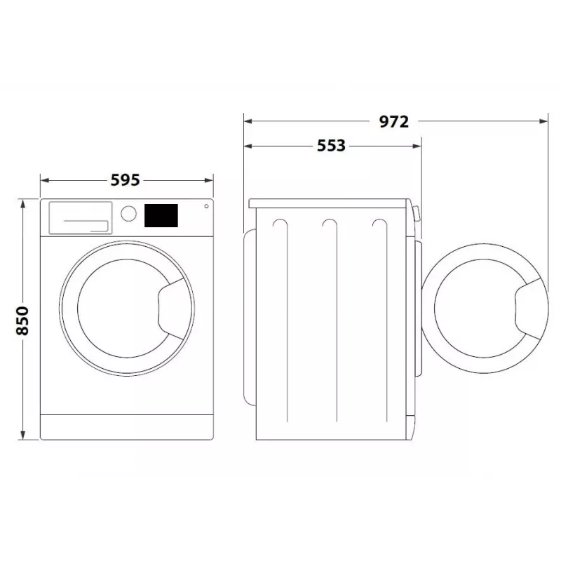 Waschmaschine INDESIT MTWA71252WPL 7 kg, Frontlader, Energieklasse E