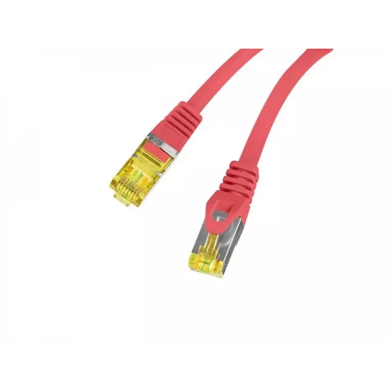 Netzwerkkabel Lanberg PATCHCORD KAT.6A S/FTP LSZH CU 0,5M Rot