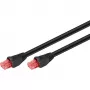 Goobay CAT 6 Outdoor-Patchkabel, U/UTP, Schwarz, 75 m - Kupfermaterial, PE-Außenmantel (55439)
