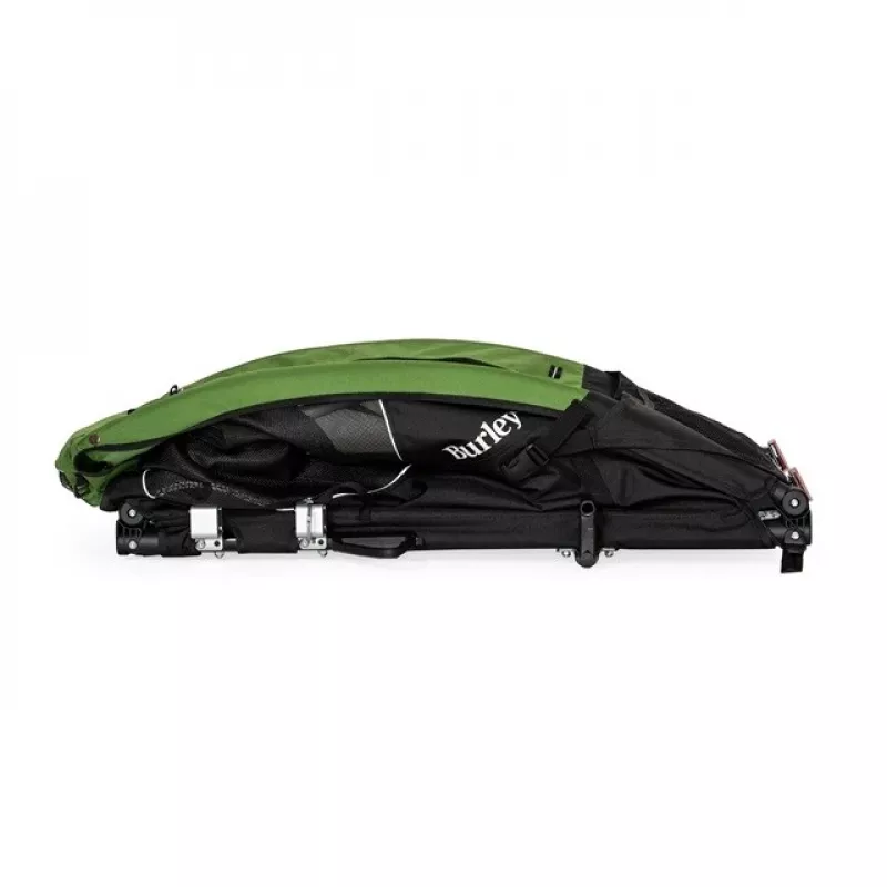 Hundetransportbox BURLEY Tail Wagon BU-947108 — weiche Hundetransportbox, Schwarz/Grün