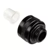 Alphacool 17471 Eiszapfen PRO 13 mm HardTube Anschluss G1/4, Messing, 22 mm Durchmesser, 20 mm Höhe, Deep Black