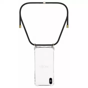 Lookabe Halsketten-Handyhülle für iPhone XS Max, Gold/Schwarz
