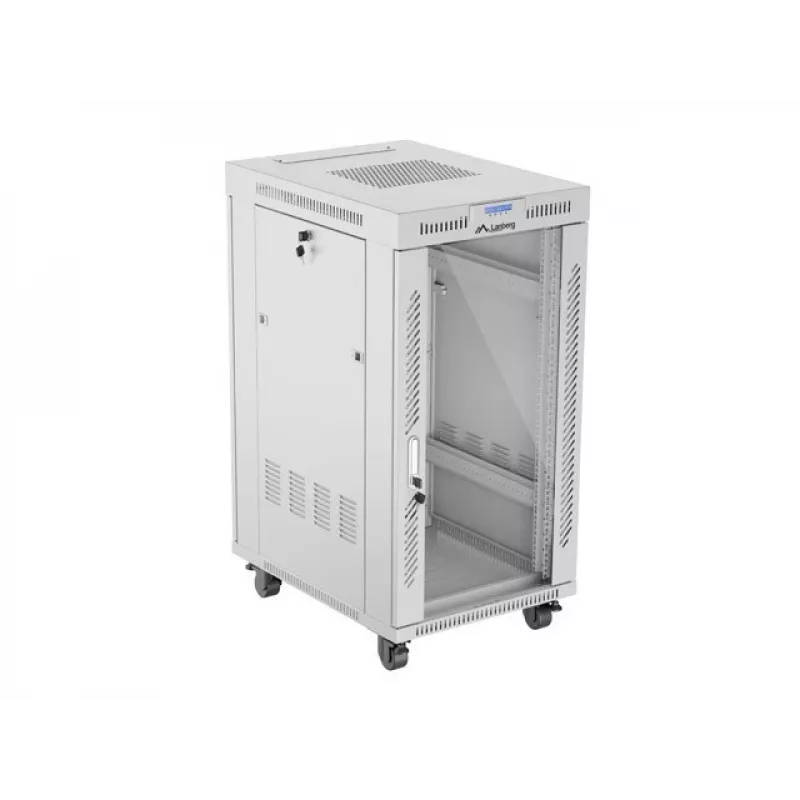 Standschrank LANBERG FF01-6822-12SL 22U freistehend, 1233×600×800 mm, IP20, 1200 kg