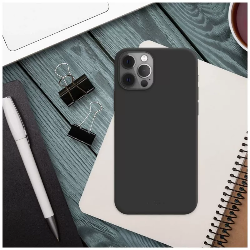 Fixed Story Gummi-Rückabdeckung für Samsung Galaxy A17 4G/5G, schwarz