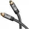 Plus Toslink-Kabel (schwarz/silber, 5 Meter)