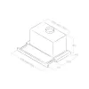 Elica Elite 14 LUX BL/A/60 Teleskop-Dunstabzugshaube, Halbeinbau (ausziehbar), 368 m³/h, LED, 62 dB, schwarz